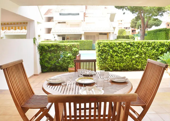 Con Gran Terraza Privada, Cerca De La Playa, Jardín Y Piscina Comunitaria. Pk - Es-360-9 * Platja d'Aro
